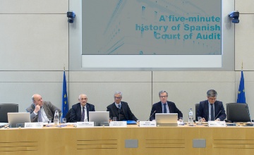 10-03-2017. Presentación ante el Tribunal de Cuentas Europeo de los informes de fiscalización del Tribunal de Cuentas sobre el proceso de reestructuración bancaria y sobre la función supervisora del Banco de España.