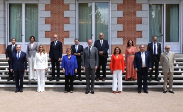 Recepción del rey Felipe VI al Pleno del Tribunal de Cuentas con motivo de la conmemoración del 40 aniversario de la promulgación de la Ley Orgánica del Tribunal de Cuentas. 2 de junio de 2022.