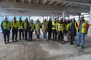 Visita obras Padre Damián