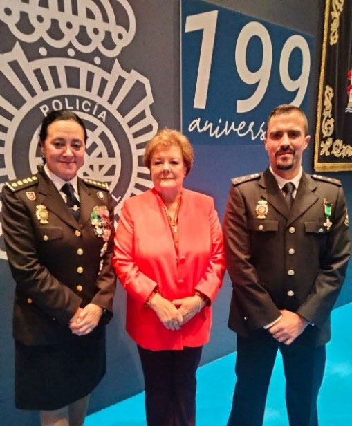 La presidenta del TCu asiste a la celebración del 199 aniversario de la Policía Nacional