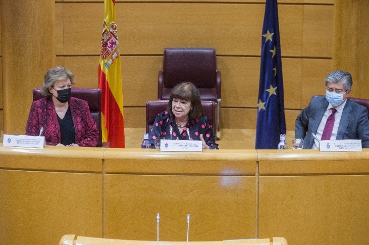 Mesa presencial en la presentación del Informe anyal del TCE