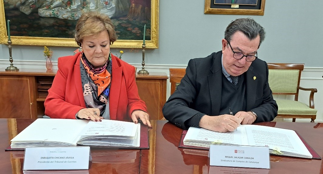 Tribunal de Cuentas y la Sindicatura de Cuentas de Cataluña renuevan el convenio de colaboración